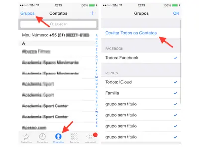 Aprenda a ocultar contatos no iPhone ou iPad