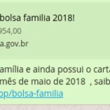 Golpe do Bolsa Família atrai 600 mil vítimas no WhatsApp | G1 - Tecnologia e Games - Segurança Digital