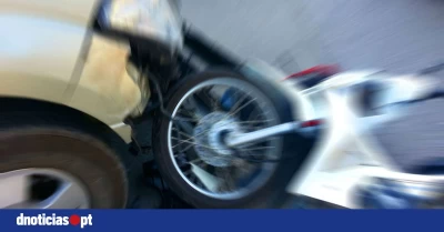 Motociclista ferido num acidente em Santo António