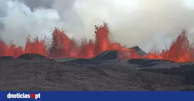 Vulcão entra em erupção no sudoeste da Islândia